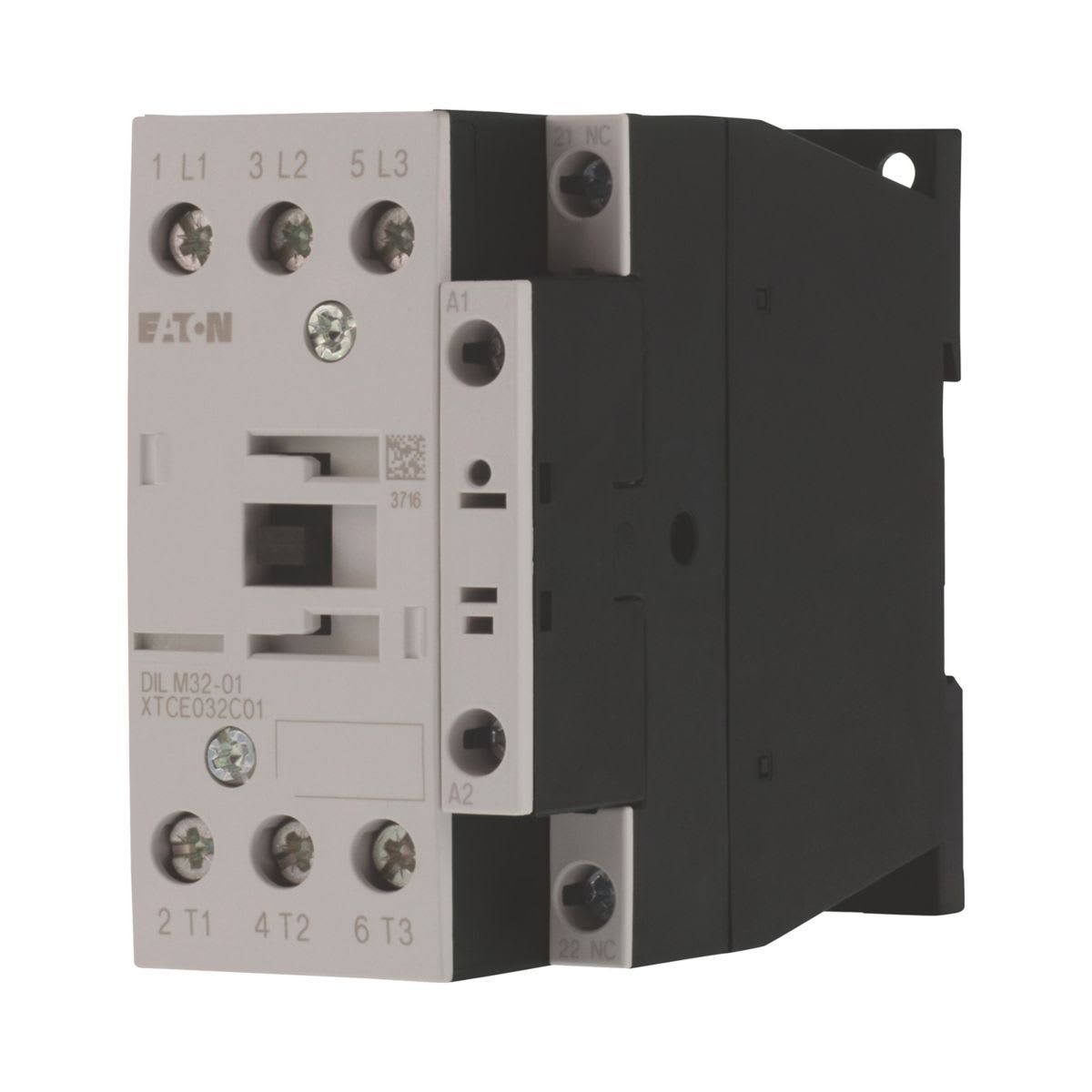 Eaton Electric - Kontaktor, 3 poler, 400V 15 kW, 1 NC, RDC 24: 24 - 27 V DC,