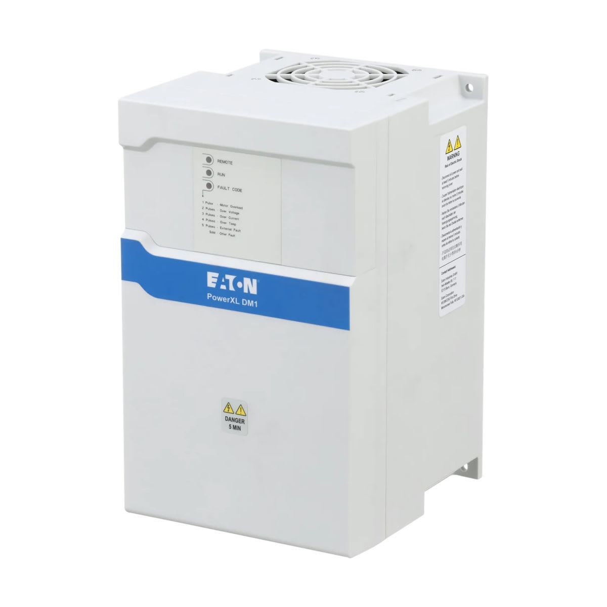 Eaton Electric - frekvensomformer DM1, 230 V AC, 3-pol, 48 A, 11 kW, IP20/NEMA0, Brems chopper