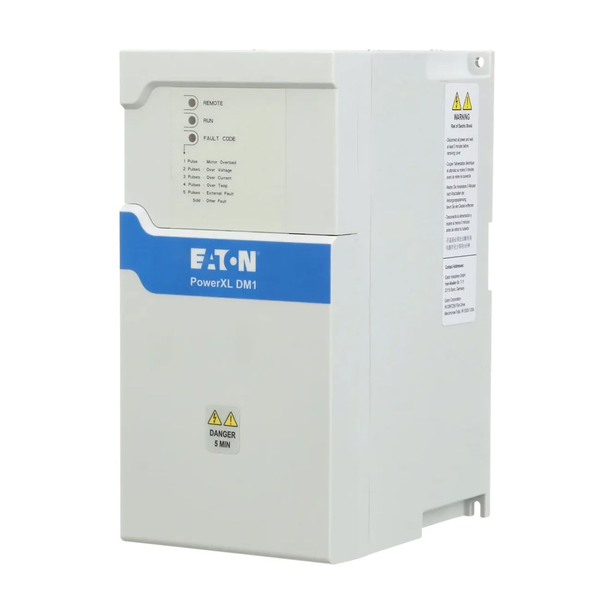 Eaton Electric - frekvensomformer DM1, 400 V AC, 3-pol, 23 A, 11 kW, IP20/NEMA0, Brems chopper