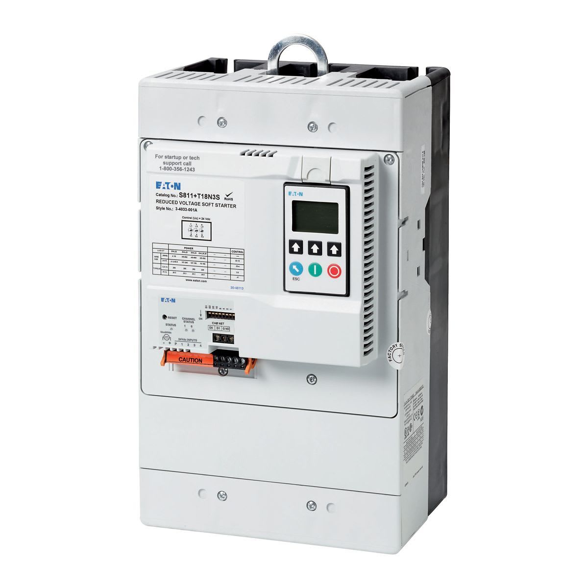 Eaton Electric - Mykstarter, 304 A, 200 - 690 V AC, Us= 24 V DC, til 690V nett, rammestørrelse T
