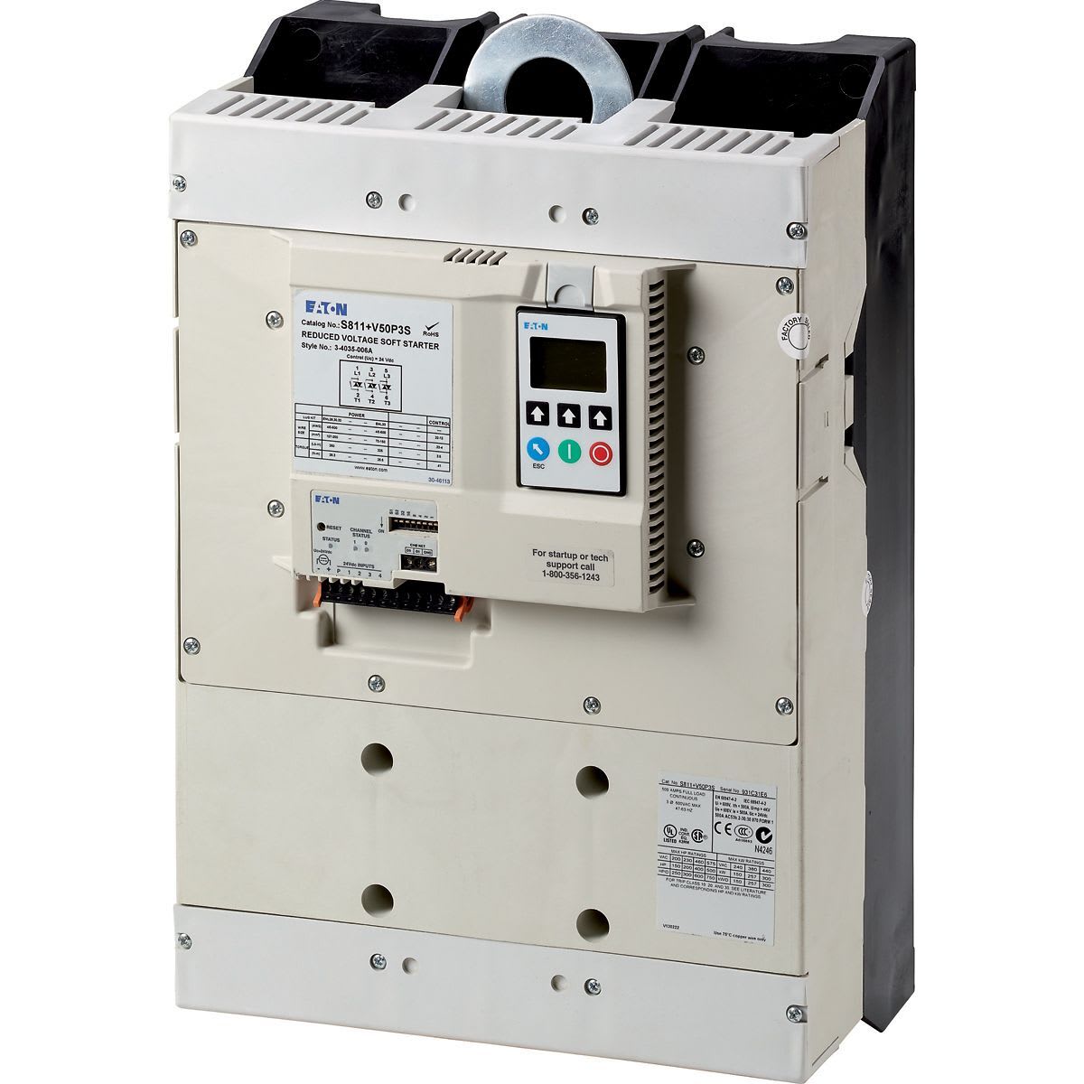 Eaton Electric - Mykstarter, 720 A, 200 - 690 V AC, Us= 24 V DC, til 690V nett, rammestørrelse V