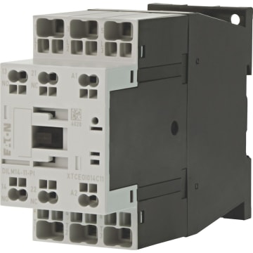 Kontaktor, 3-polet, 380 V 400 V 5.5 kW, 1 N/O, 1 NC, 42 V 50 Hz, 48 V 60 Hz, AC -Styring,  PI