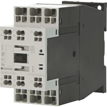 Kontaktor, 3-polet, 380 V 400 V 18.5 kW, 1 N/O, 1 NC, 42 V 50 Hz, 48 V 60 Hz, AC -Styring,  PI