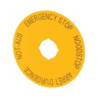 Eaton Electric - M22-XAK3 Skilt-rund Emergency stop (de