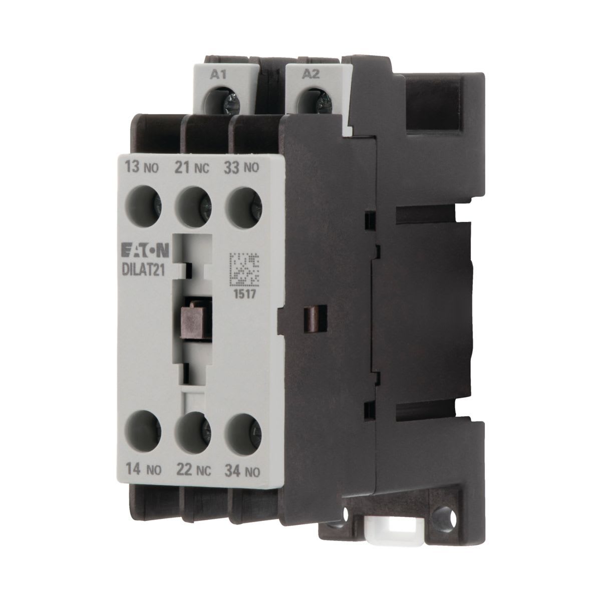 Eaton Electric - Hjelpekontaktor, 24 V DC, N/O = Normalt åpen: 2 N/O, N/C = Normalt lukket: 1 NC, DC betjent
