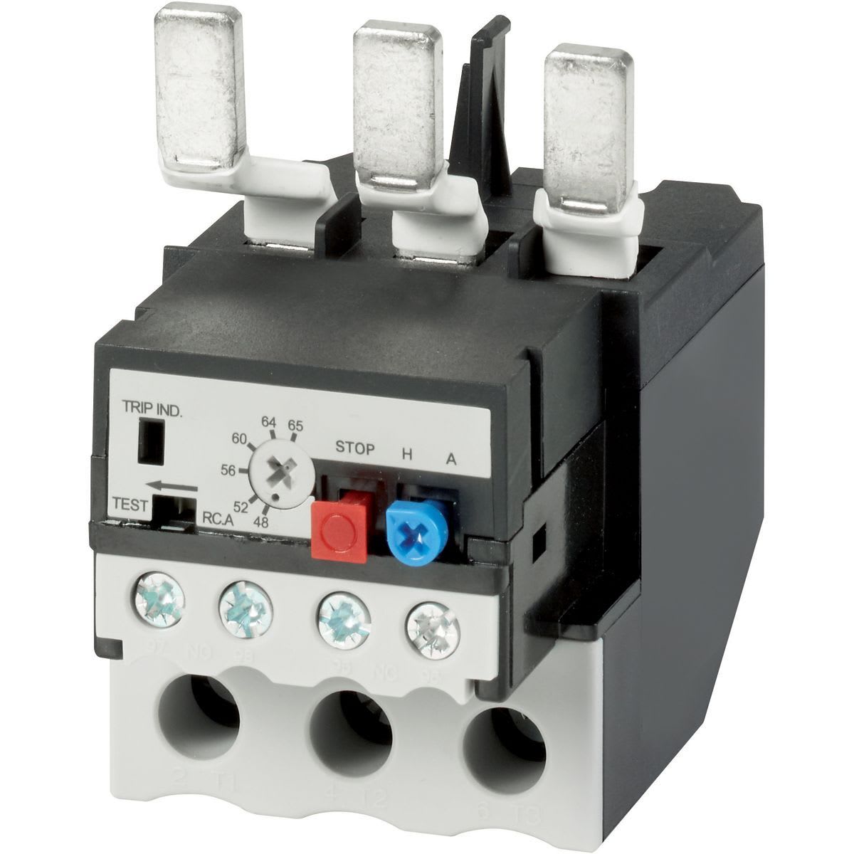 Eaton Electric - Overlast rele, ZBT95, Ir= 63 - 80 A, 1 N/O, 1 N/C, direkte montasje, IP20