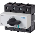 Eaton Electric - Lastskillebryter, DMM, 125 A, 3P + N (solid), med svart vrigrep og drivaksel,