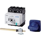 Eaton Electric - Lastskillebryter, DMM, 40 A, 3P + N (solid), med blå vrigrep (Type C) og drivaksel,