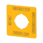 Eaton Electric - M22-XYK11 Nødstopp skilt, HxW=50x50mm