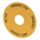 Eaton Electric - M22-XAK1 Skilt EMERGENCY-STOPP