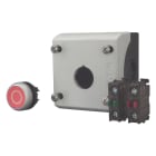 Eaton Electric - M22-D-R-X0/KC11/I RØD TRYKKNAPP KOMPL.I KAPSLING
