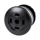 Eaton Electric - M22-DRP-S-X Soppknapp, imp, sort u/skilt