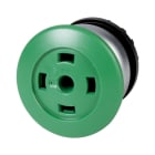 Eaton Electric - M22-DRP-G-X Soppknapp, imp, grønn u/skilt