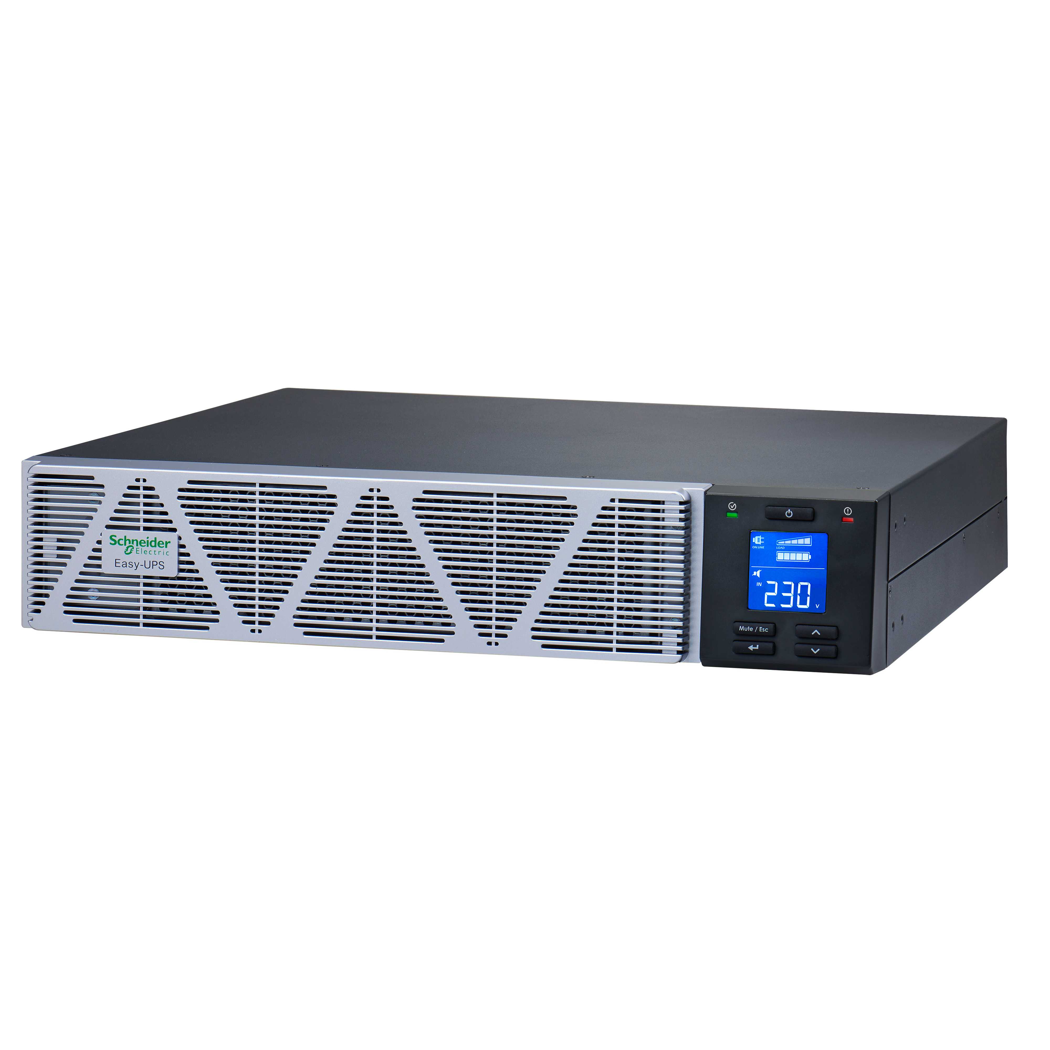 Schneider Electric - Easy UPS SRVS Li-Ion 1kVA, Tower/Rack 2U, 230V, in: 1x C14, ut: 6x C13 , med rail kit