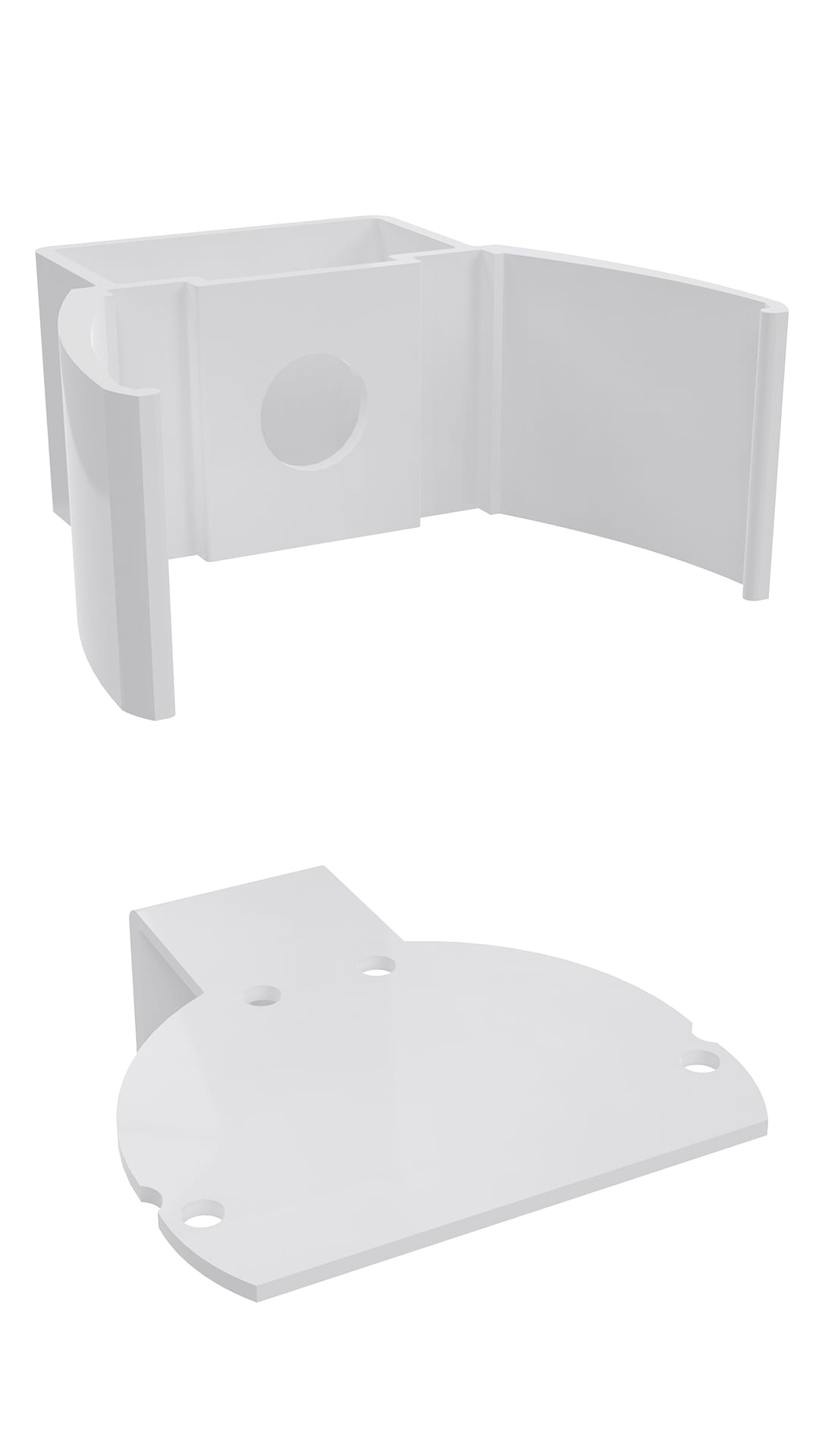 Elis Elektro AS - Veggfeste  MP-Flex hvit U030V Distanse 25mm