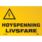 Melbye - Al-Skilt Høyspenning livsfare A079