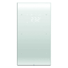Tebis - R.3 2 K GLASS HVIT M TERMOSTAT