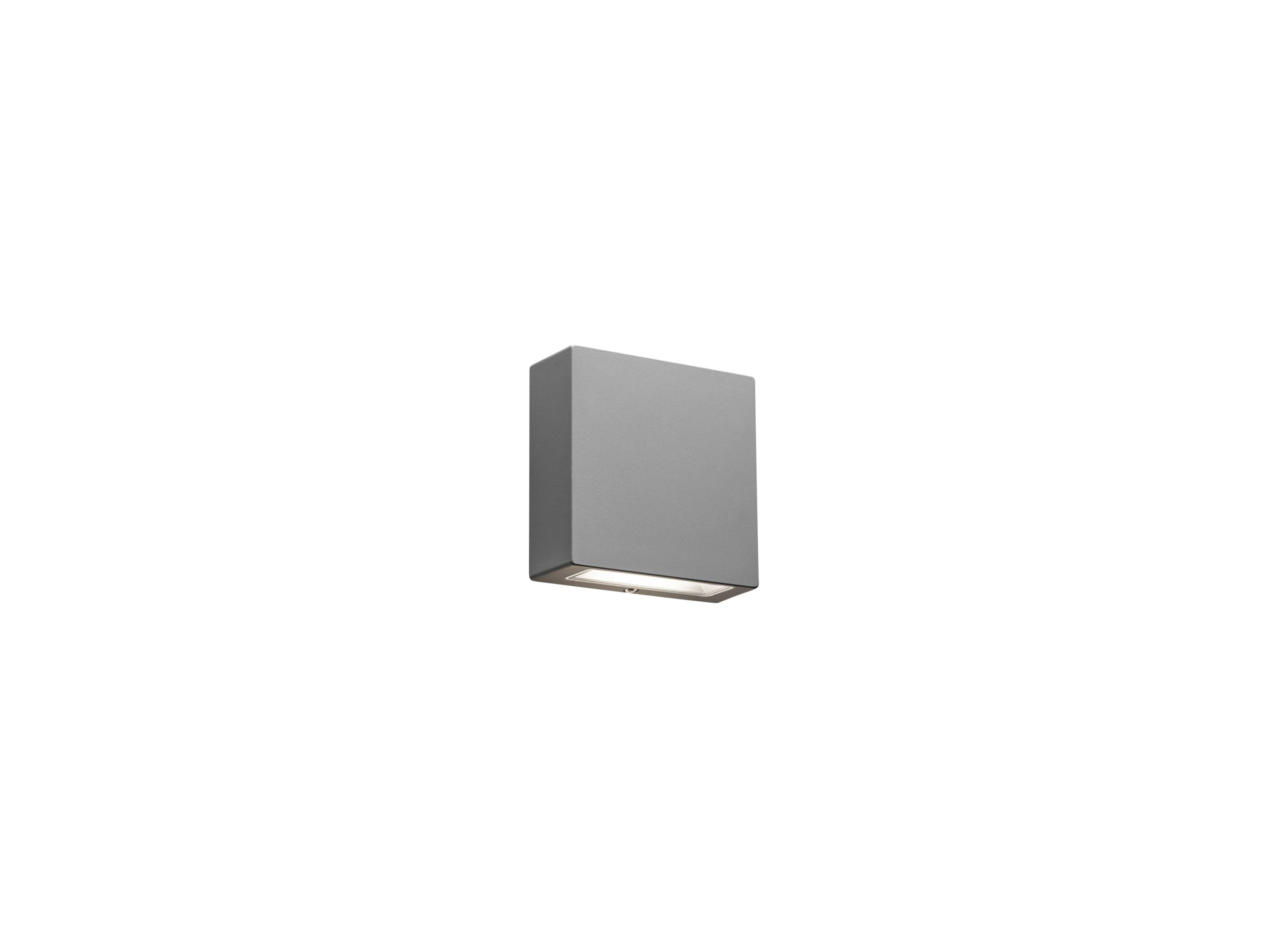 Hide-a-lite - Pixo S II Grå 2700K/3000K/4000K, 540–1900 lm, 6,5–22 W, 2x90° spredn., IP65, IK10. Fasedimbar driver