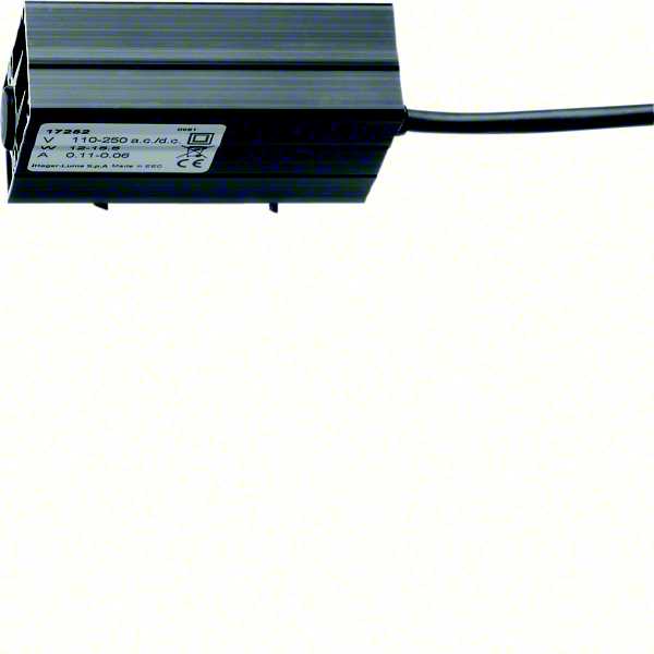 Hager - Varmeelement til skap, 15W, 230VAC, h70 b40 d25mm, for montering på forsenket din-skinne