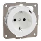 ELKO - ELKO One - Enkel stikk med USB C PD lader renhvit