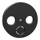 ELKO - ELKO One - sentralplate antenne/TV/radio, 2 og 3 hull, sort