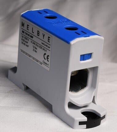 Melbye - Universalklemme, MB 1xAl/Cu 6-95mm² (Blå)