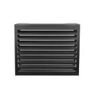 Klimabrands Norge AS - VARMEPUMPESKJULER ALUMINIUM SVART HxBxD 84x105x50 cm