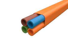 Melbye - Fiberrør DBB 4x16/12mm Orange HDPE 1000m/tr