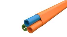Melbye - Fiberrør DBB 3X14/10mm+søketråd Ø 0,8mm CU 1000m/tr