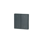Eaton Electric - Dobbel vippe Sort 55x55mm O/N