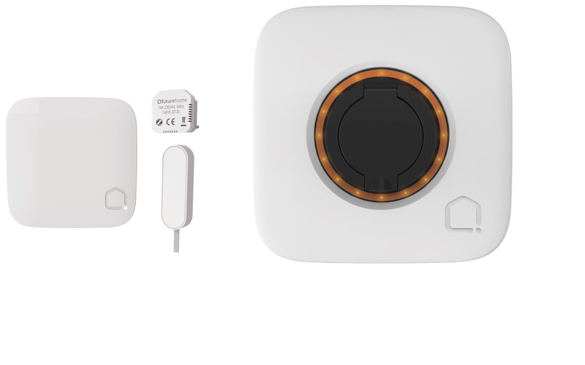 Futurehome - Futurehome charge ladeboks i hvit farge + smart charging kit levert i en pakke.