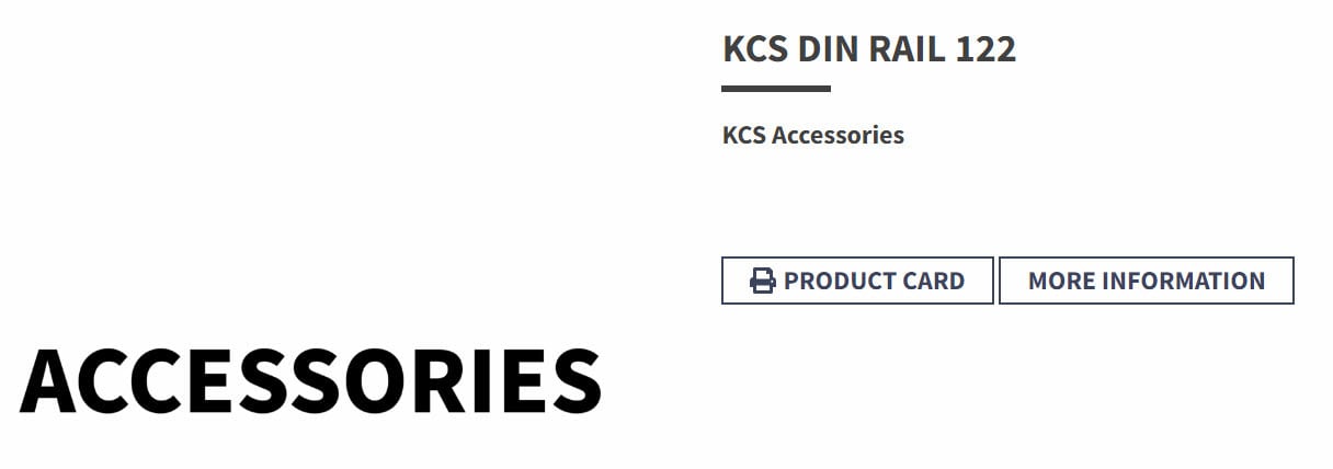 Philip Hauge - KCS DIN RAIL 122