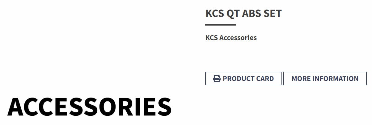 Philip Hauge - KCS QT ABS SET Of 4 pc Polyca