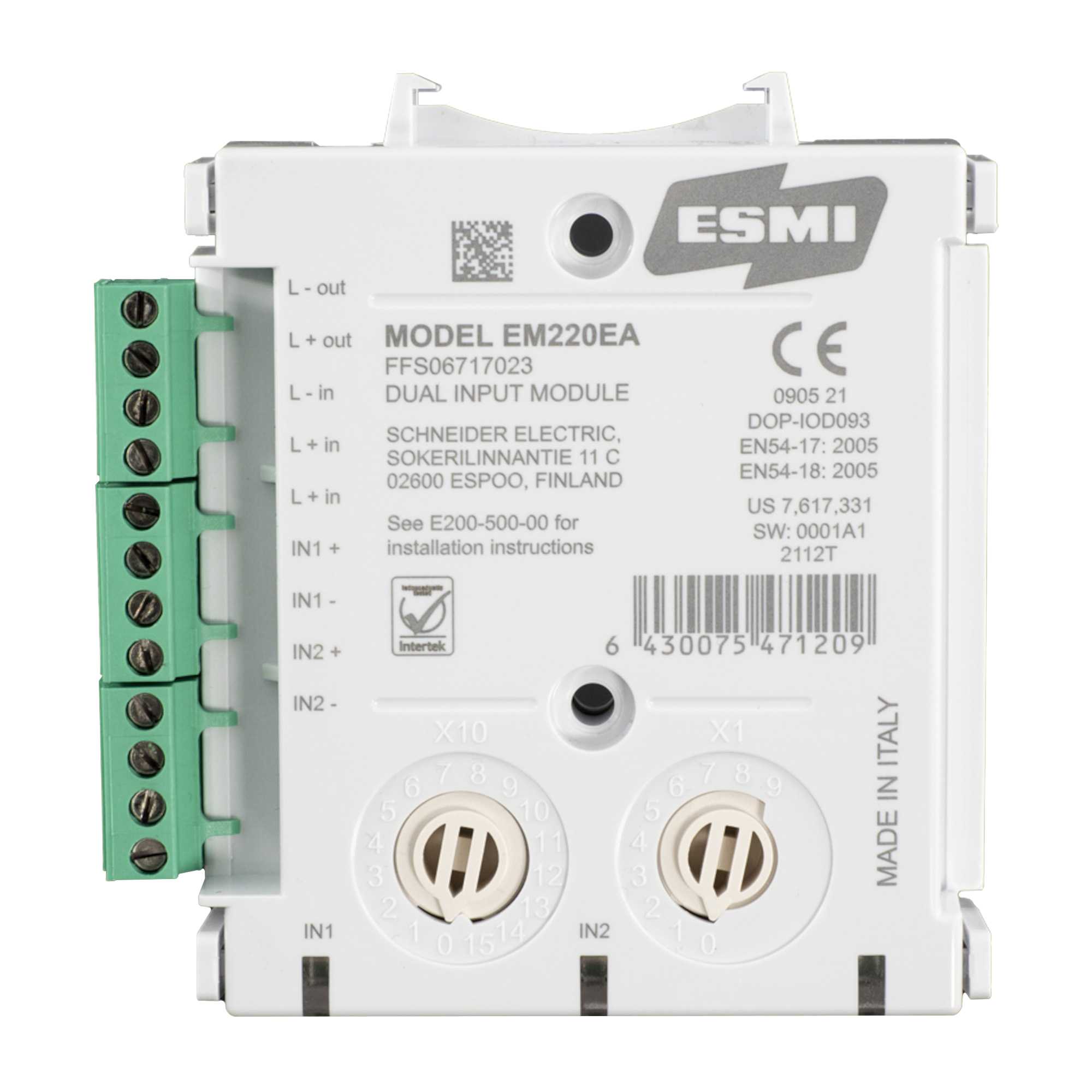 Schneider Electric - Adr. modul EM220EA, 2 inn