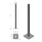 Vik Ørsta AS - LADESTOLPE RUND Ø60mm H=1 mtr CC160 GALVANISERT VZN