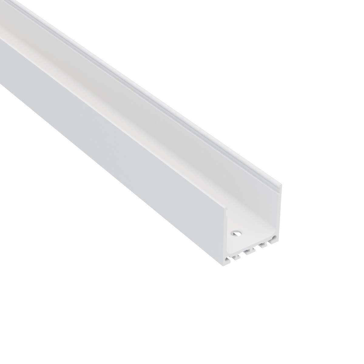 Q-Light - Q-Line LED profil 5 hvit Aluprofil L2000mm H26m B27mm