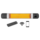 Wimpel AS - Terrassevarmer PremLux 2500W sort IP55 med WIFI, dimmer, timer, fjernkontroll og trekk