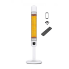 Wimpel AS - Terrassevarmer PremLux 2500W hvit IP55 TÅRN med WIFI, dimmer, timer, stativ, fjernkontroll og trekk