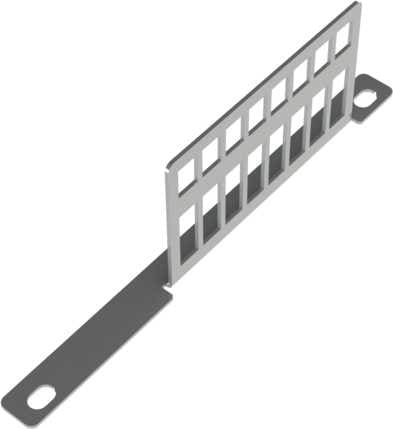 Melbye - Adapterpanel 8xSCD/LCQ+8xSCS/LCD til Skjøteboks Coyote ONE/617 BT UO