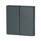 Eaton Electric - Dobbel vippe, matt sort - CWIZ-02/09