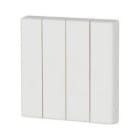 Eaton Electric - Vippe 4felts, signalhvit - CWIZ-04/38