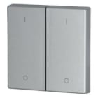 Eaton Electric - Glanset vippe sølv Dobbel - 1/0 - CWIZ-02/43