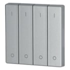 Eaton Electric - Glanset vippe sølv 4-f - 1/0 - CWIZ-04/43