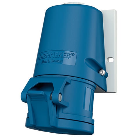 Mennekes - 27005,32A3p6h 230V Veggmontert apparat Uttak IP44 med liten kapsling
