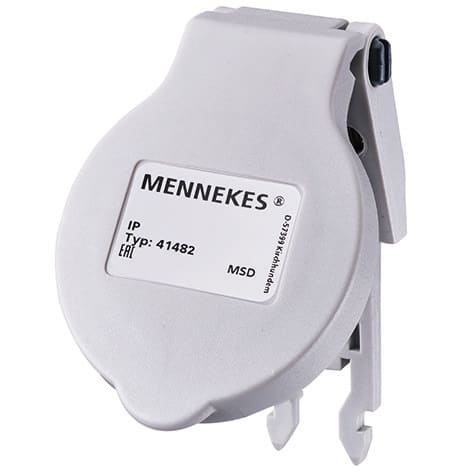 Mennekes - 41482,Beskyttelses lokk for veggmontert inntak og fasevender 16A 3 pins, 4 pins og 5 pins. IP44