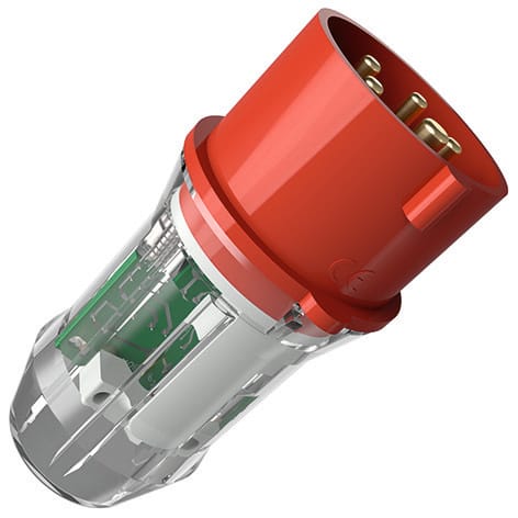 Mennekes - 1414,16A5p6h 400V Plugg med Fasefølge tester IP44