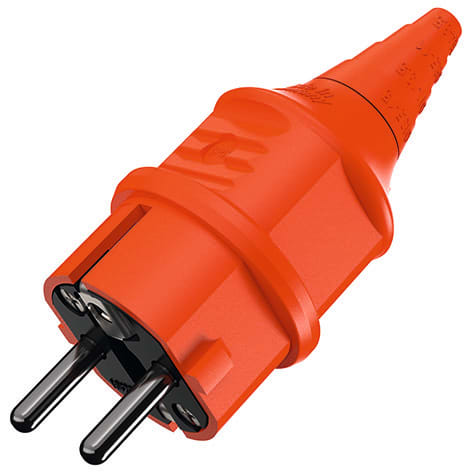 Mennekes - 10837,16A 230V Plugg Schuko IP44 orange