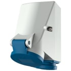 Mennekes - 1647,16A4P 9H230V Veggmontert apparat Uttak med Schuko IP44