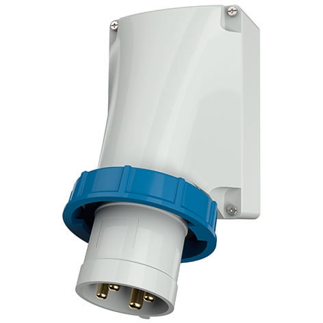Mennekes - 356,63A4P 9H230V Veggmontert apparat Inntakt IP67