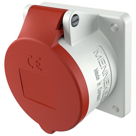 Mennekes - 3451,32A5P 6H400V Panelmontert apparat Uttak IP44